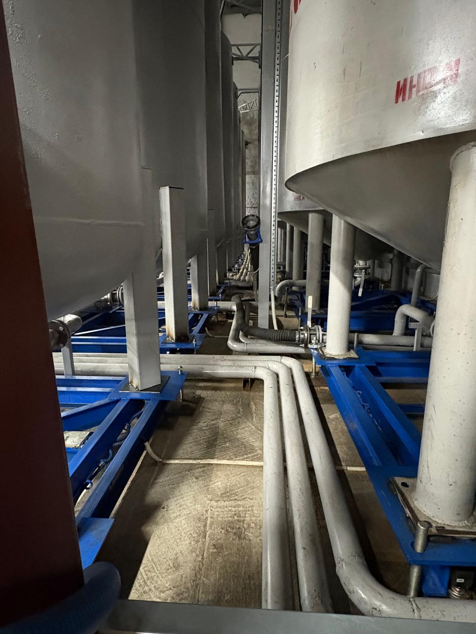 Монтаж бункерной системы взвешивания жидкостей в цистернах